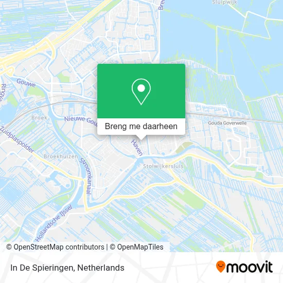 In De Spieringen kaart