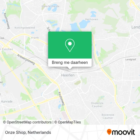 Onze Shop kaart