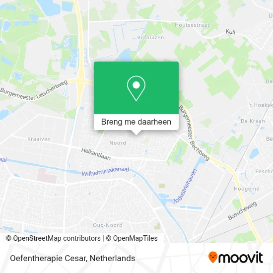 Oefentherapie Cesar kaart