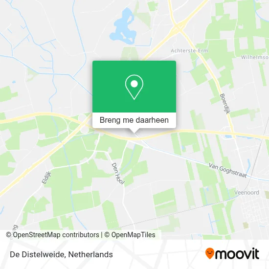 De Distelweide kaart
