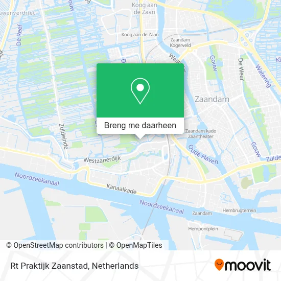 Rt Praktijk Zaanstad kaart