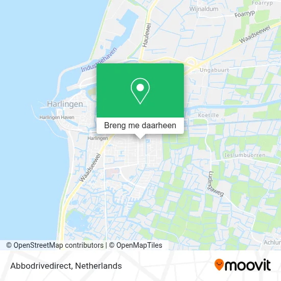 Abbodrivedirect kaart