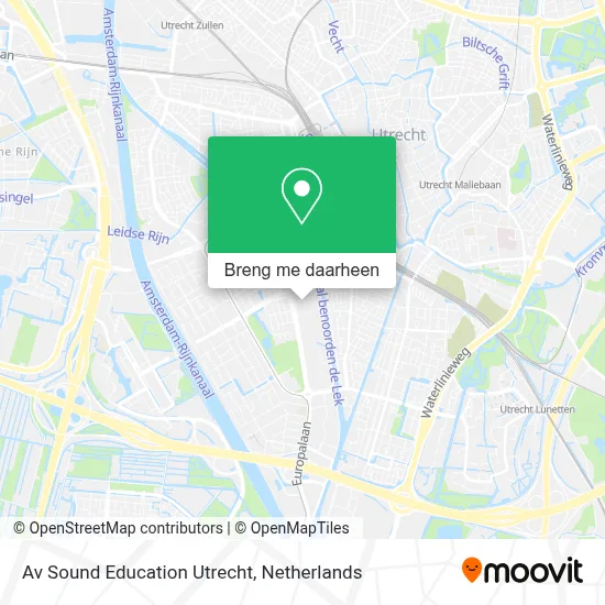 Av Sound Education Utrecht kaart