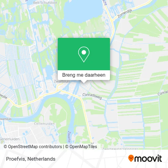 Proefvis kaart