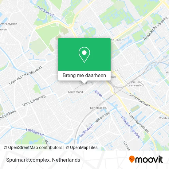 Spuimarktcomplex kaart
