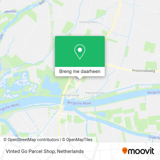 Vinted Go Parcel Shop kaart