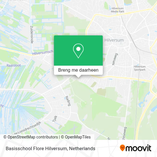 Basisschool Flore Hilversum kaart
