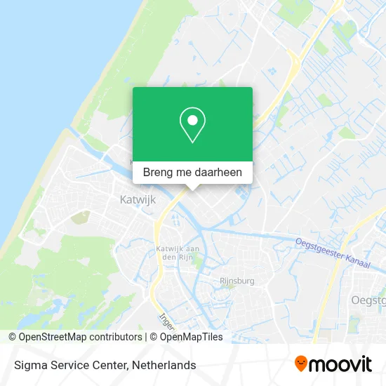 Sigma Service Center kaart