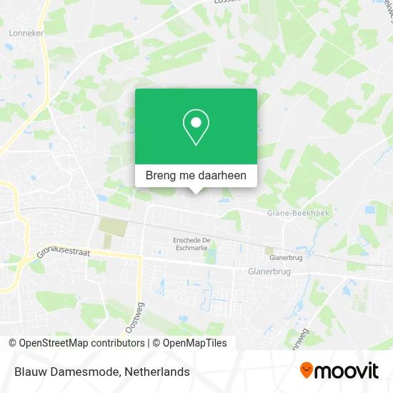 Blauw Damesmode kaart