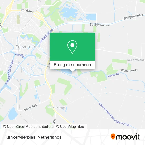 Klinkervlierplas kaart