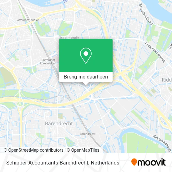Schipper Accountants Barendrecht kaart