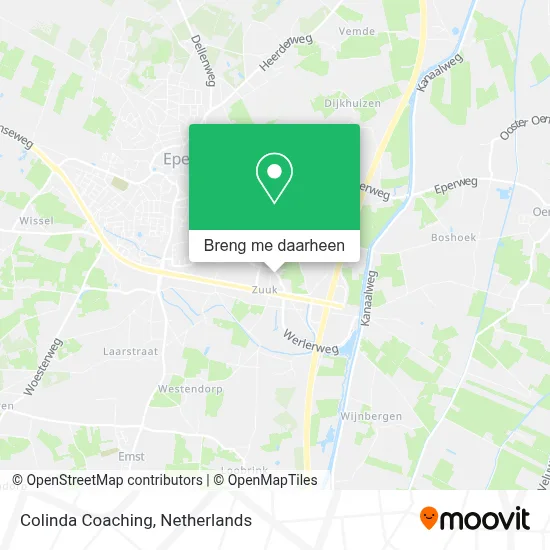 Colinda Coaching kaart