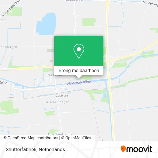 Shutterfabriek kaart
