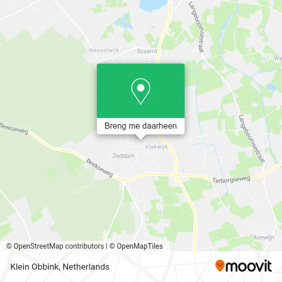 Klein Obbink kaart