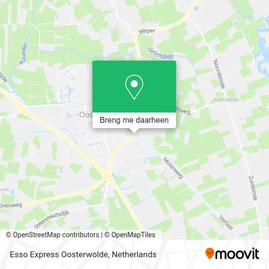 Esso Express Oosterwolde kaart
