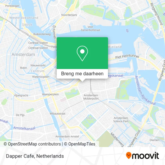 Dapper Cafe kaart