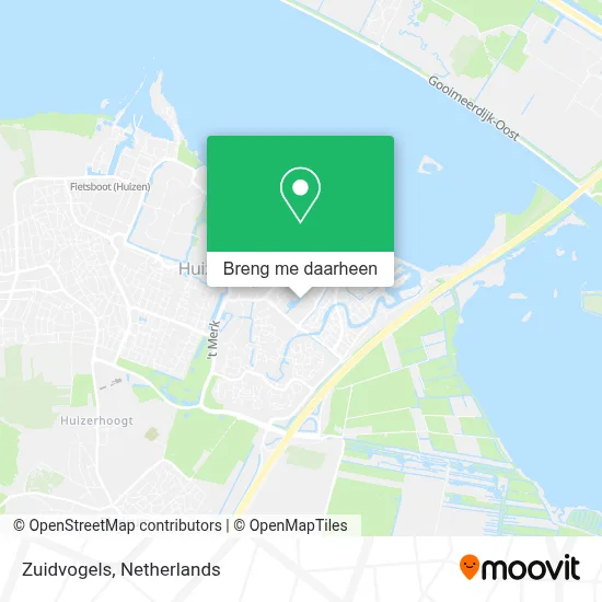 Zuidvogels kaart
