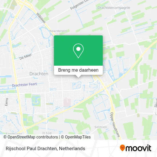 Rijschool Paul Drachten kaart