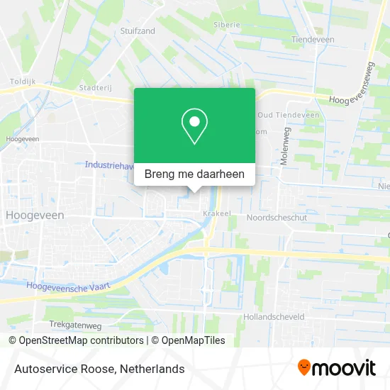 Autoservice Roose kaart