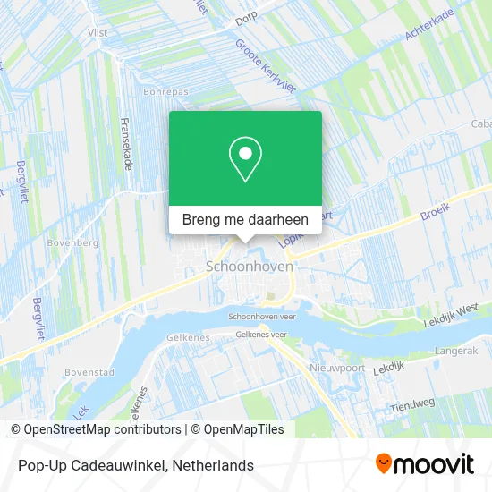 Pop-Up Cadeauwinkel kaart
