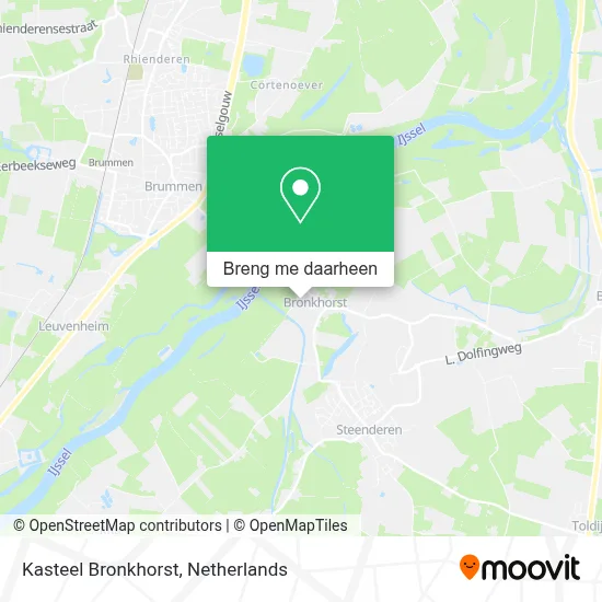 Kasteel Bronkhorst kaart