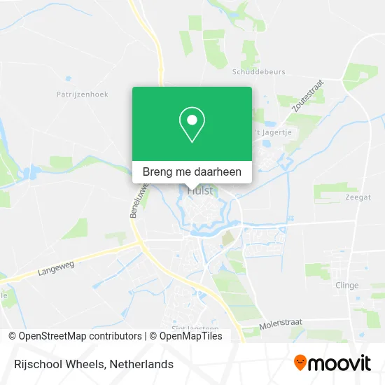 Rijschool Wheels kaart