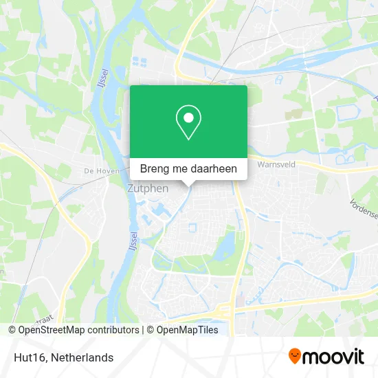 Hut16 kaart