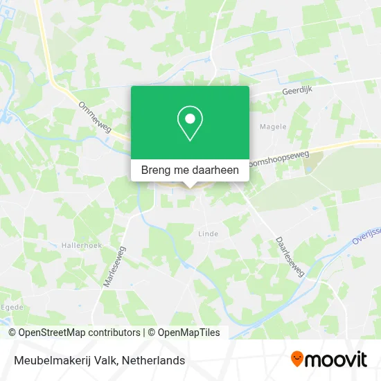 Meubelmakerij Valk kaart