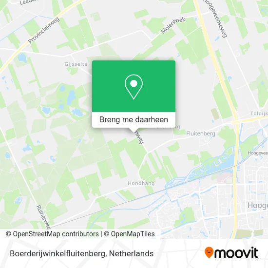 Boerderijwinkelfluitenberg kaart
