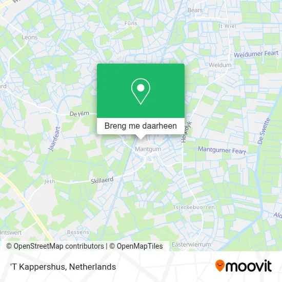 'T Kappershus kaart