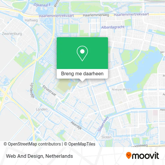 Web And Design kaart