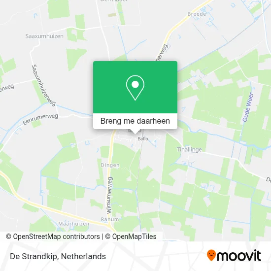 De Strandkip kaart
