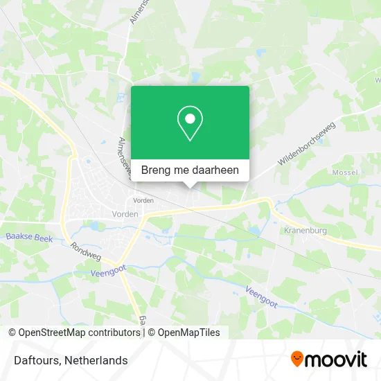 Daftours kaart