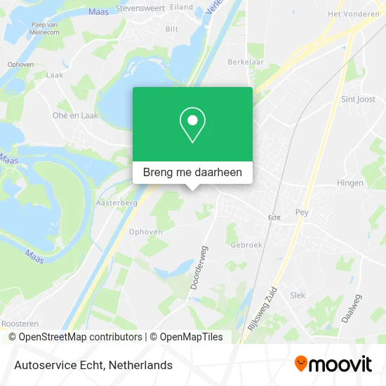 Autoservice Echt kaart