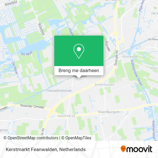 Kerstmarkt Feanwalden kaart