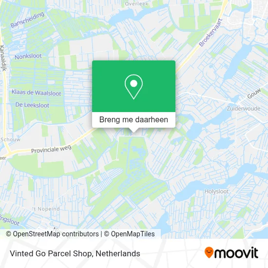 Vinted Go Parcel Shop kaart