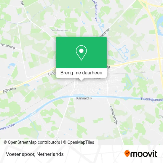 Voetenspoor kaart