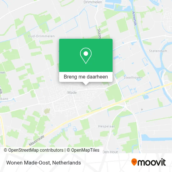 Wonen Made-Oost kaart