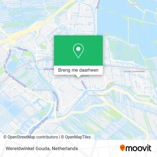 Wereldwinkel Gouda kaart