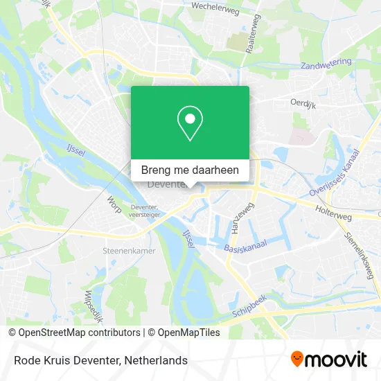Rode Kruis Deventer kaart