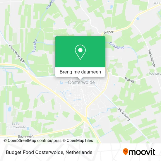 Budget Food Oosterwolde kaart