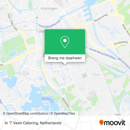 In 'T Veen Catering kaart