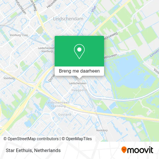 Star Eethuis kaart