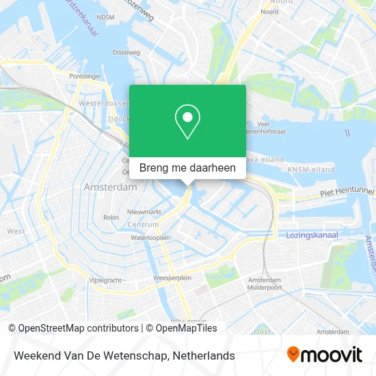 Weekend Van De Wetenschap kaart