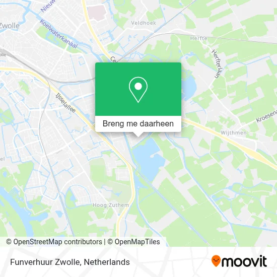Funverhuur Zwolle kaart