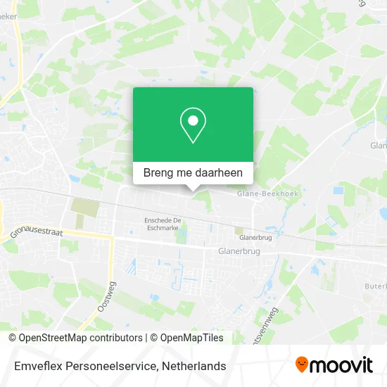 Emveflex Personeelservice kaart