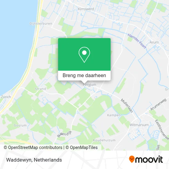 Waddewyn kaart