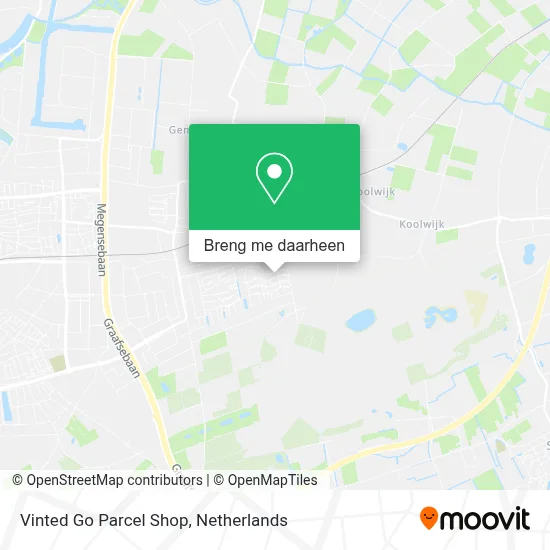 Vinted Go Parcel Shop kaart