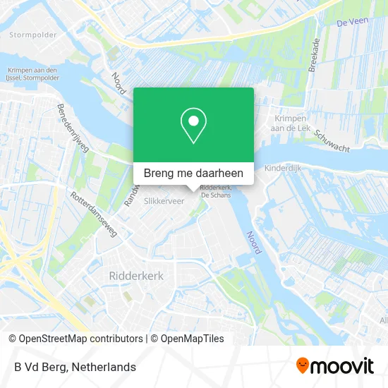 B Vd Berg kaart