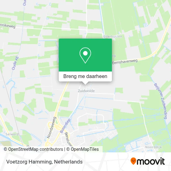 Voetzorg Hamming kaart